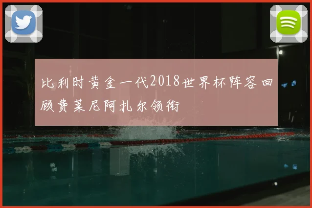 比利时黄金一代2018世界杯阵容回顾费莱尼阿扎尔领衔